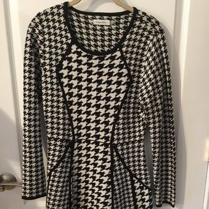 Houndstooth Calvin Klein sweater dress